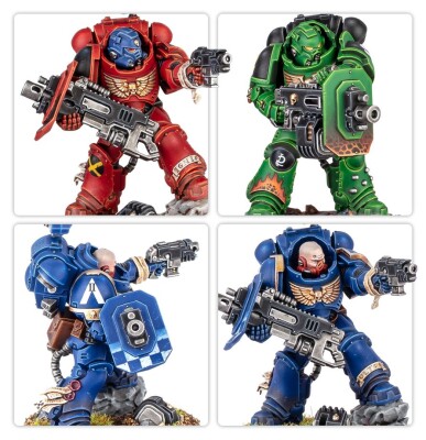 Игровой набор Warhammer 40000 - SPACE MARINES: ERADICATOR SQUAD WITH HEAVY BOLTERS детальное изображение Ультрамарины Космические Десантники