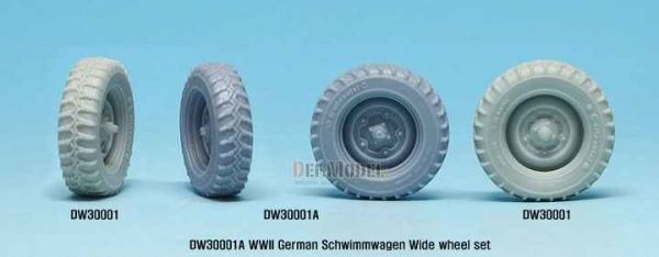 Schwimmwagen Wide Tire(continental)-Sagged(for Tamiya 1/35) детальное изображение Смоляные колёса Афтермаркет