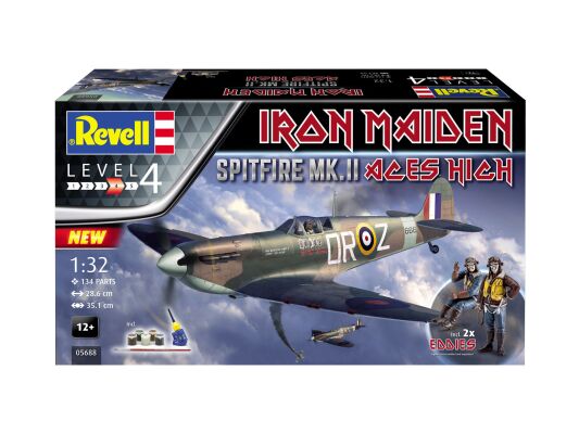 Истребитель Spitfire Mk.II &quot;Aces High&quot; Iron Maiden детальное изображение Самолеты 1/32 Самолеты