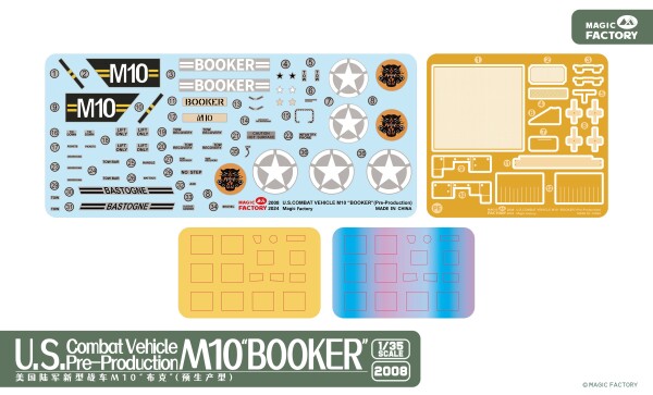 Збірна модель 1/35 Бойова машина США M10 Booker Magic Factory 2008 детальное изображение Бронетехника 1/35 Бронетехника