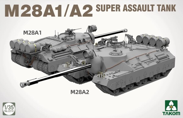 Сборная модель 1/35 Сверхштурмовой танк M28 A1/A2 Takom 2210 детальное изображение Бронетехника 1/35 Бронетехника