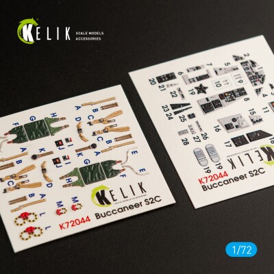 Blackburn Buccaneer S 2C 3D interior decal for Airfix kit 1/72 KELIK K72044 детальное изображение 3D Декали Афтермаркет