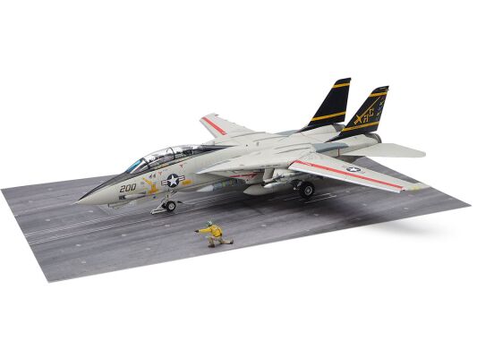 Збірна модель 1/48 Літак GRUMMAN F-14A TOMCAT (LATE MODEL) CARRIER LAUNCH SET Tamiya 61122 детальное изображение Самолеты 1/48 Самолеты