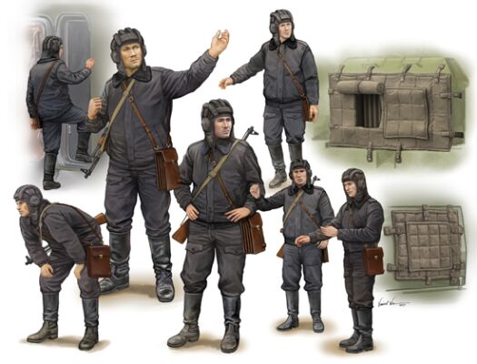 Сборная модель фигур советский солдат – Scud B Crew детальное изображение Фигуры 1/35 Фигуры