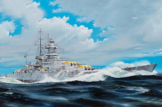 Scale model 1/200 German Gneisenau Battleship Trumpeter 03714 детальное изображение Флот 1/200 Флот