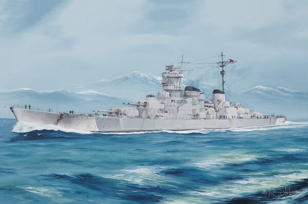 Збірна модель 1/350 Німецький лінейний крейсер «Barbarossa» класу DKM O Trumpeter 05370. детальное изображение Флот 1/350 Флот