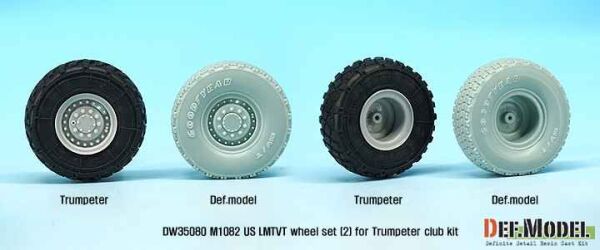 U.S. M1082 LMTVT GY Sagged Wheel set-2  детальное изображение Смоляные колёса Афтермаркет