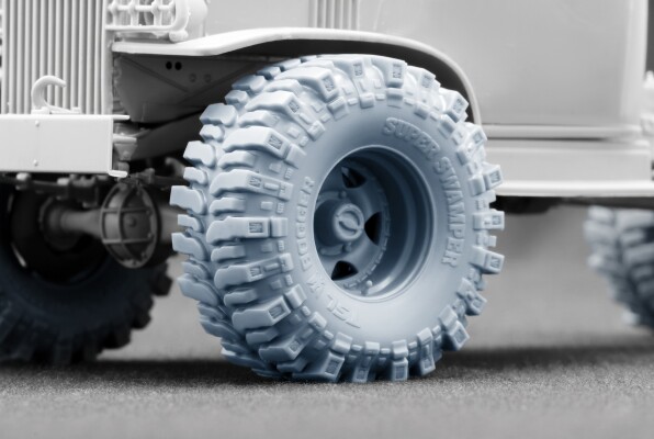 Набор колес (с деформацией) Rat Rod для G506 Cargo Truck от ICM, Miniart ScaleX WW-35032W детальное изображение Колёса Афтермаркет