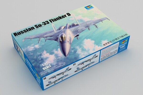 Збірна модель 1/72 Винищувач Су-33 Flanker D Trumpeter 01667 детальное изображение Самолеты 1/72 Самолеты