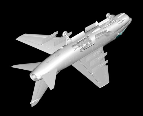 Сборная модель 1/72 Самолет А-7Д Корсар II ХоббиБосс 87203 детальное изображение Самолеты 1/72 Самолеты