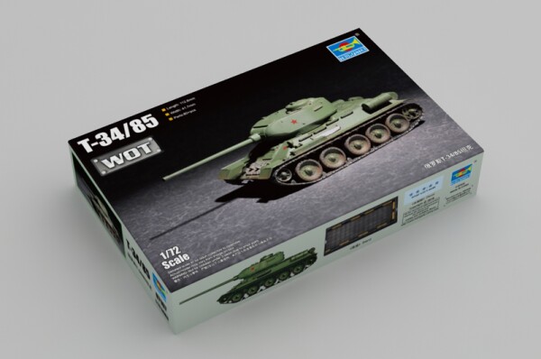 Сборная модель 1/72 Танк Т-34/85 Трумпетер 07167 детальное изображение Бронетехника 1/72 Бронетехника