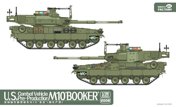 Збірна модель 1/35 Бойова машина США M10 Booker Magic Factory 2008 детальное изображение Бронетехника 1/35 Бронетехника
