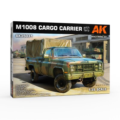 Збірна модель 1/35 Автомобіль M1008 із брезентом AK-interactive 35031 детальное изображение Автомобили 1/35 Автомобили