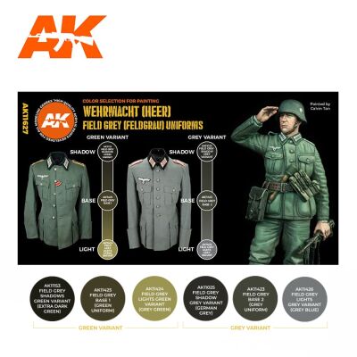 GERMAN FIELD GREY UNIFORMS 3G	/ Набор красок для полевой серой немецкой формы детальное изображение Наборы красок Краски