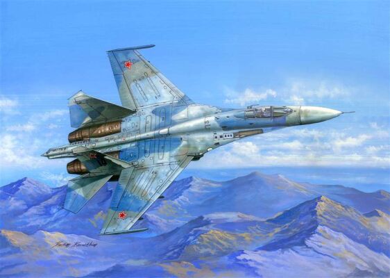 Buildable Su-27 Flanker B детальное изображение Самолеты 1/48 Самолеты