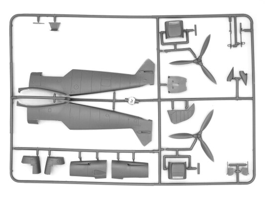 Scale model 1/48 German fighter Messerschmitt Bf 109F-4/R6 ICM 48107 детальное изображение Самолеты 1/48 Самолеты