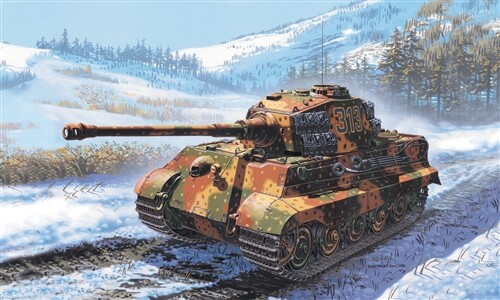 Scale model 1/72 Tank King Tiger Italeri 7004 детальное изображение Бронетехника 1/72 Бронетехника