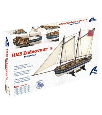 Captain's Longboat HMS Endeavour. 1:50 Wooden Model Ship Kit детальное изображение Корабли Модели из дерева