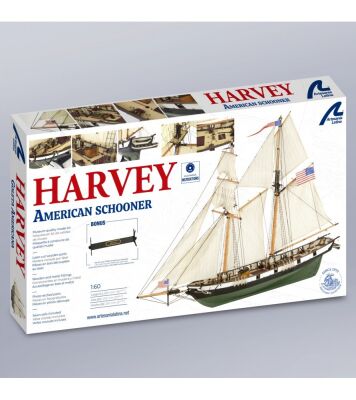 Дерев'яна модель американського парусного судна Харвів масштабі 1:60 детальное изображение Корабли Модели из дерева