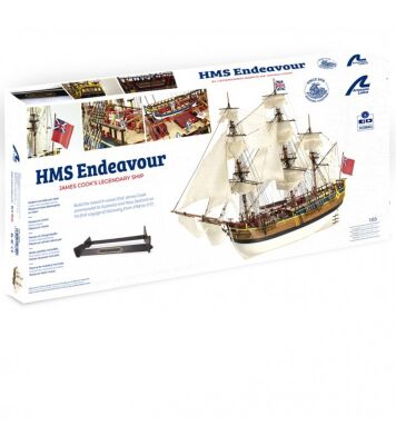 Деревянная модель корабля HMS Endeavour в масштабе 1:65 детальное изображение Корабли Модели из дерева