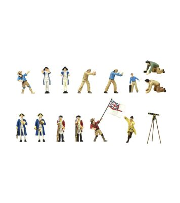 Set of 14 metal figures with accessories for HMS Endeavor детальное изображение Фигуры для дерева Модели из дерева