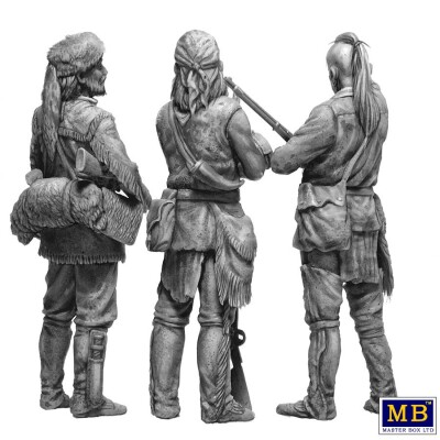Збірна модель 1/35 Фігура Набір Мохікани - індіанські війни, XVIII століття MasterBox 35232 детальное изображение Фигуры 1/35 Фигуры