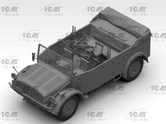 Assembled model of the German military vehicle s.E.Pkw Kfz.70 with Zwillingssockel 36 детальное изображение Автомобили 1/35 Автомобили