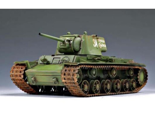 Збірна модель 1/35 Радянський танк KV-1 model 1942 з легкою литою баштою Trumpeter 00360 детальное изображение Бронетехника 1/35 Бронетехника