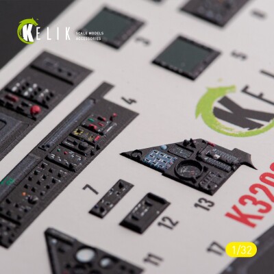 Mirage 2000D/N 3D decal interior for Kitty Hawk/Zimi models 1/32 KELIK K32025 детальное изображение 3D Декали Афтермаркет