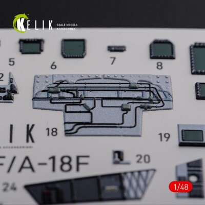 F/A-18F Super Hornet 3D decal interior for Meng 1/48 kit KELIK K48078 детальное изображение 3D Декали Афтермаркет