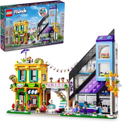 Конструктор LEGO Friends Квіткові та дизайнерські крамниці у центрі міста 41732 детальное изображение Friends Lego