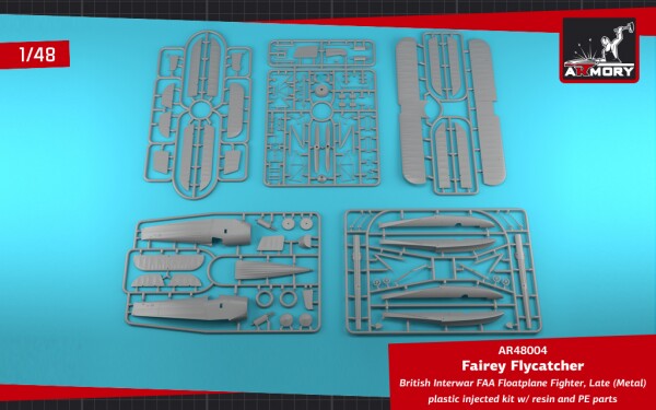 Сборная модель 1/48 Британский истребитель FAA Fairey Flycatcher в межвоенный период, поздний детальное изображение Самолеты 1/48 Самолеты
