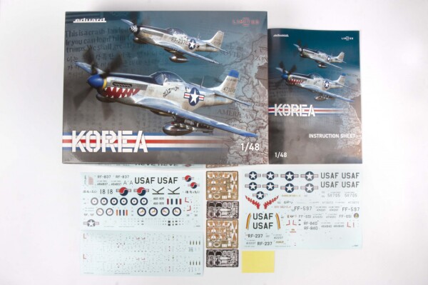 Scale model 1/48 Aircraft North American P-51 Mustang KOREA LIMITED Eduard 11161 детальное изображение Самолеты 1/48 Самолеты