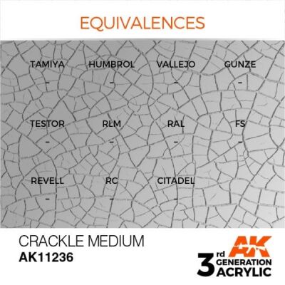 CRACKLE MEDIUM – AUXILIARY / Liquid that gives the paint the effect of &quot;Cracked&quot; детальное изображение Вспомогательные продукты Модельная химия