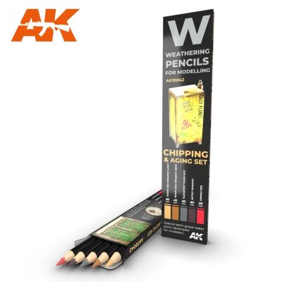 Watercolor pencil set Chipping and aging / Набор карандашей: сколы и старение детальное изображение Weathering Weathering