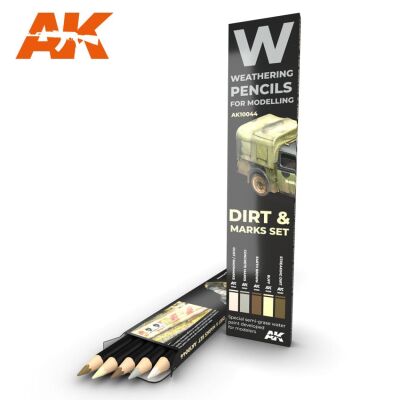 Watercolor pencil Dirt “Marks set” / Набор карандашей: грязные знаки детальное изображение Weathering Weathering