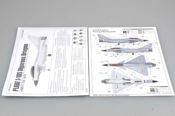 Збірна модель китайського винищувача J-10S &quot;Raptor&quot; детальное изображение Самолеты 1/48 Самолеты