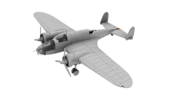 Сборная модель польского среднего бомбардировщика PZL. 37A bis Łoś детальное изображение Самолеты 1/72 Самолеты