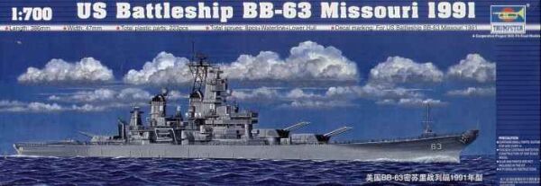 U.S. Battleship BB-63 Missouri 1991 детальное изображение Флот 1/700 Флот