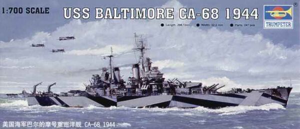 USS BALTIMORE CA-68 1944 детальное изображение Флот 1/700 Флот