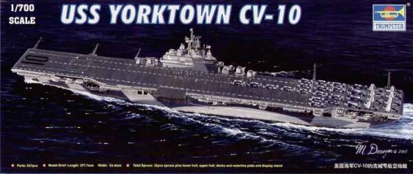 USS YORKTOWN CV-10 детальное изображение Флот 1/700 Флот