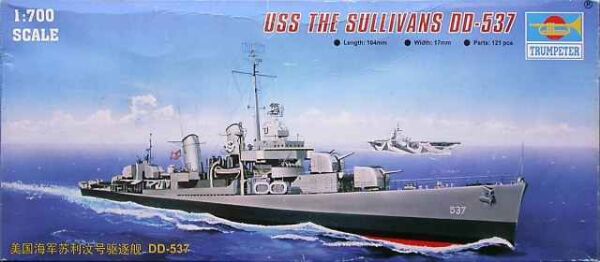 USS THE SULLIVANS DD-537 детальное изображение Флот 1/700 Флот