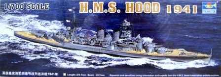 HMS HOOD 1941 детальное изображение Флот 1/700 Флот
