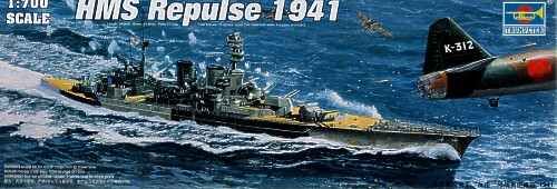 HMS Repulse 1941 детальное изображение Флот 1/700 Флот