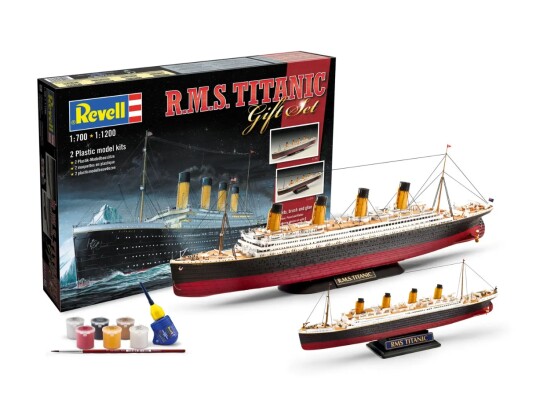 Scale model 1/700 and 1/1200 Titanic ship (gift set) Revell 05727 детальное изображение Флот 1/700 Флот