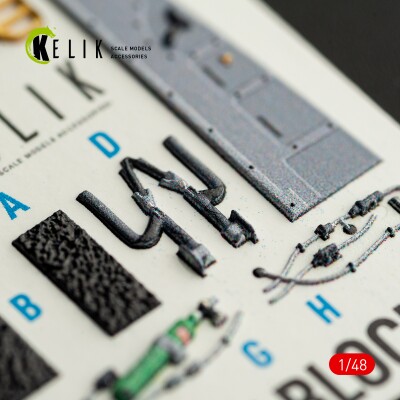 Lockheed Martin F-16 CM декаль інтер'єр для комплекту GWH 1/48 KELIK K48209 детальное изображение 3D Декали Афтермаркет