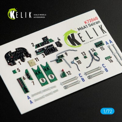 M6A1 Seiran 3D decal interior for Tamiya Kit 1/72 KELIK K72060 детальное изображение 3D Декали Афтермаркет