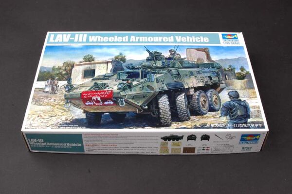 Scale model 1/35 LAV-III 8x8 wheeled armoured vehicle Trumpeter 01519 детальное изображение Бронетехника 1/35 Бронетехника