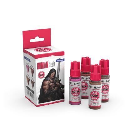 QUICK GEN Paint Set Human Flesh AK-interactive AK 17506 детальное изображение Наборы красок Краски