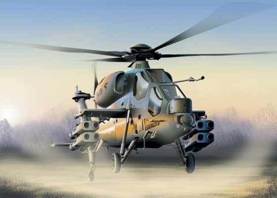 Збірна модель 1/72 Гвинтокрил A-129 Mangusta Italeri 0006 детальное изображение Вертолеты 1/72 Вертолеты